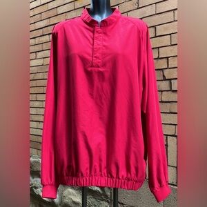 FootJoy FJ Red Half Snap Golf Pullover Windbreaker Size XL Extra Large